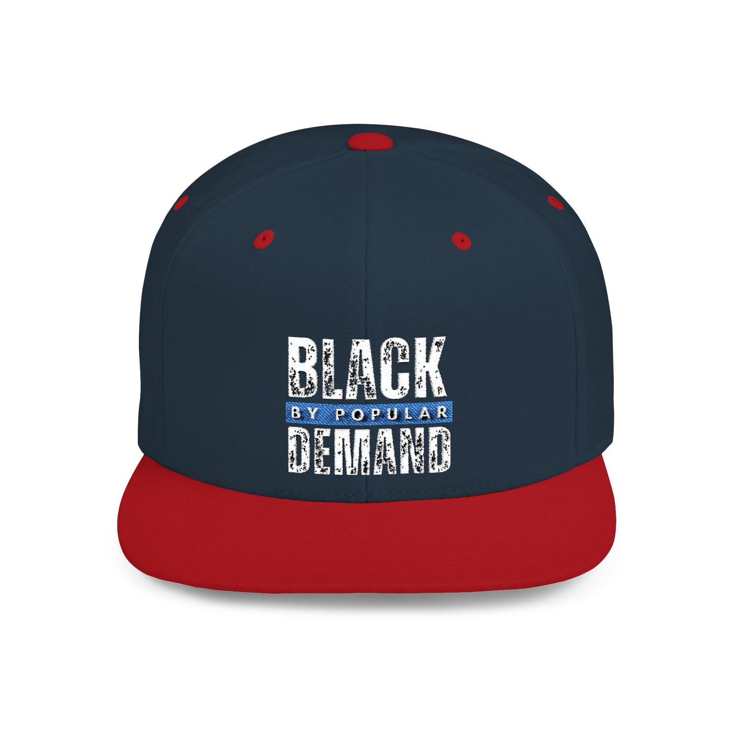 Flat Bill Snapback Hat - Stylish Black by Popular Demand Cap