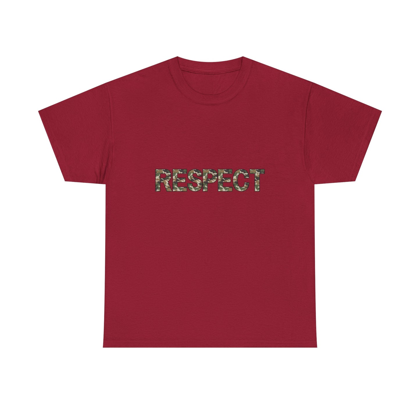 Unisex Heavy Cotton Tee - Camo Respect T-Shirt