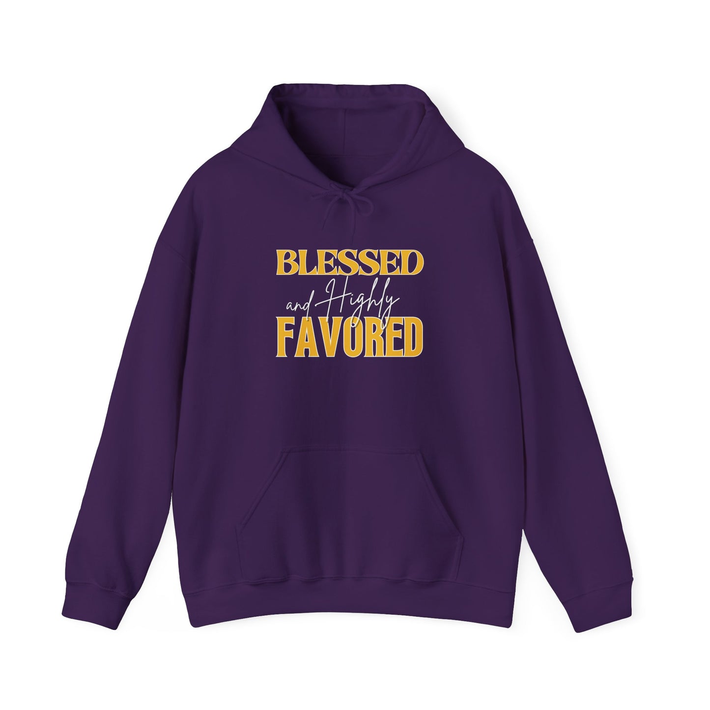 Blessed and Highly Favored Unisex Heavy Blend™ Hooded Sweatshirt