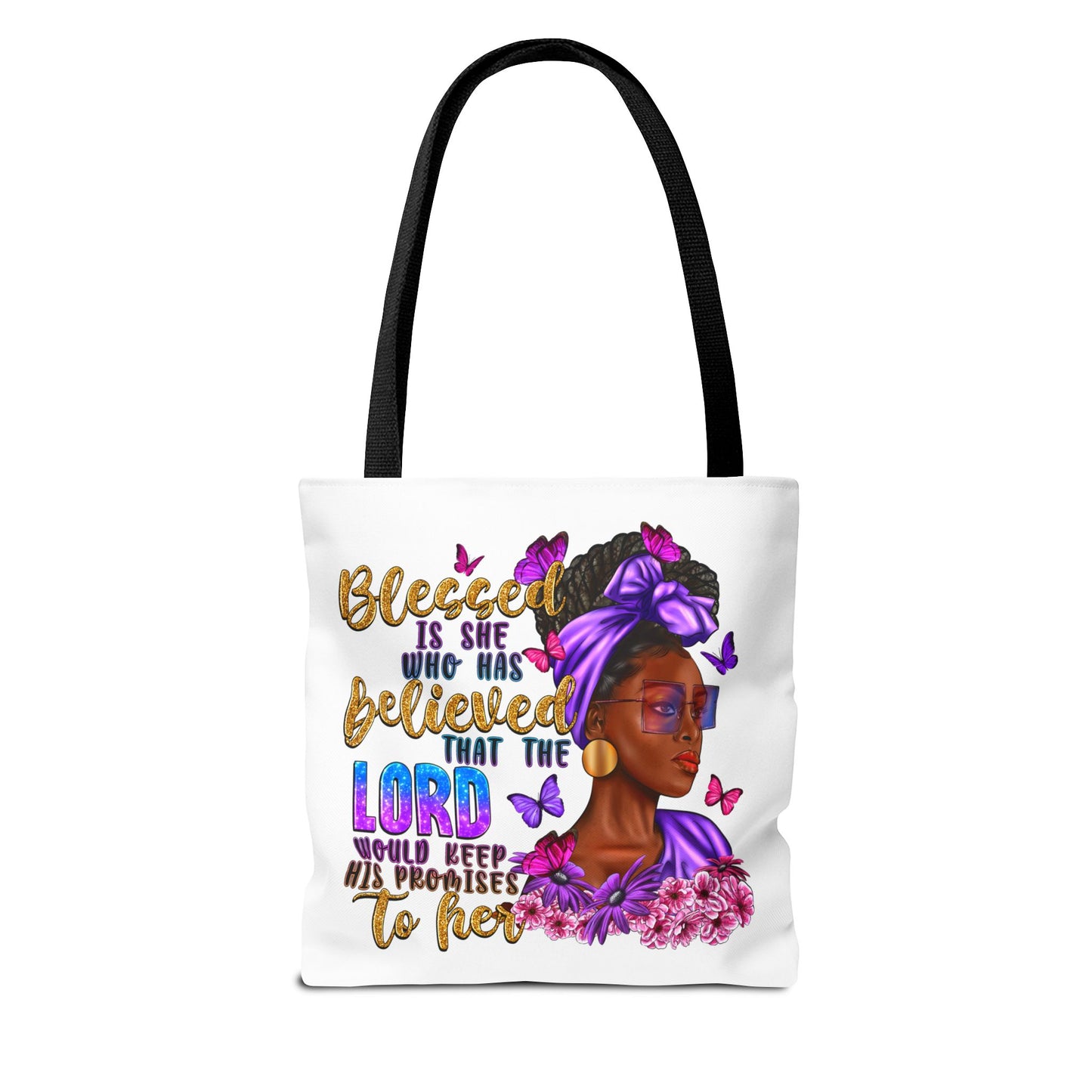 Blessed is She Tote Bag (AOP)