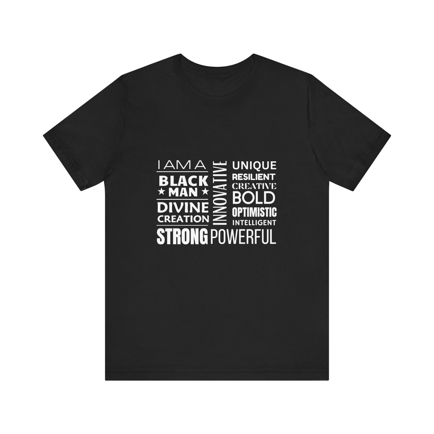 Empowering Black Man Tee - Unisex Jersey Short Sleeve T-Shirt