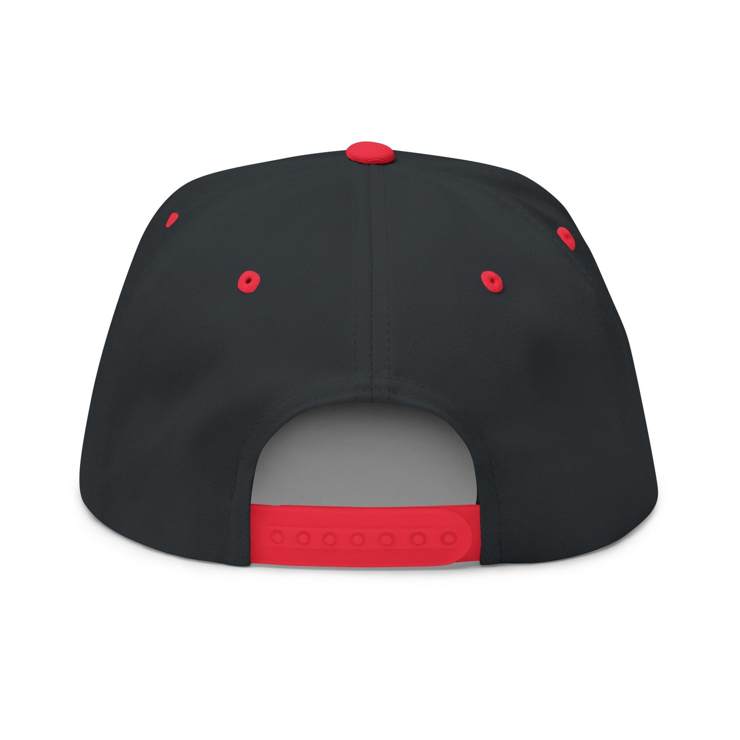 Stylish Flat Bill Cap - 'Code Word BLACK' Embroidered Snapback