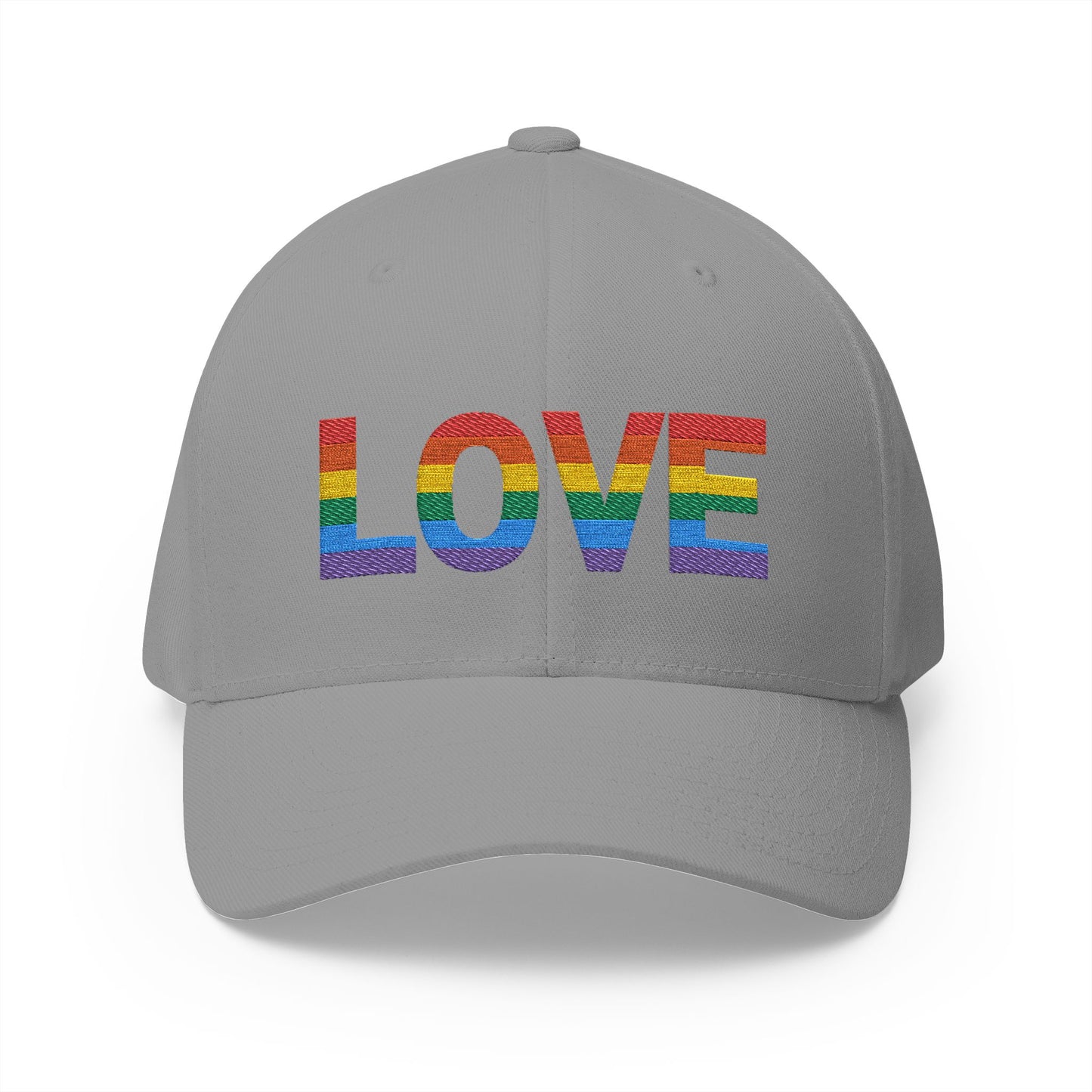 Embroidered 'LOVE' Rainbow Cap - Perfect for Pride and Summer Events