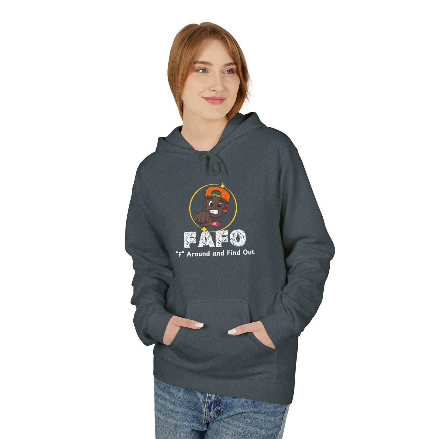 "F" Around and Find Out-Inspired Unisex Fleece Hoodie - Cozy Style & Warmth