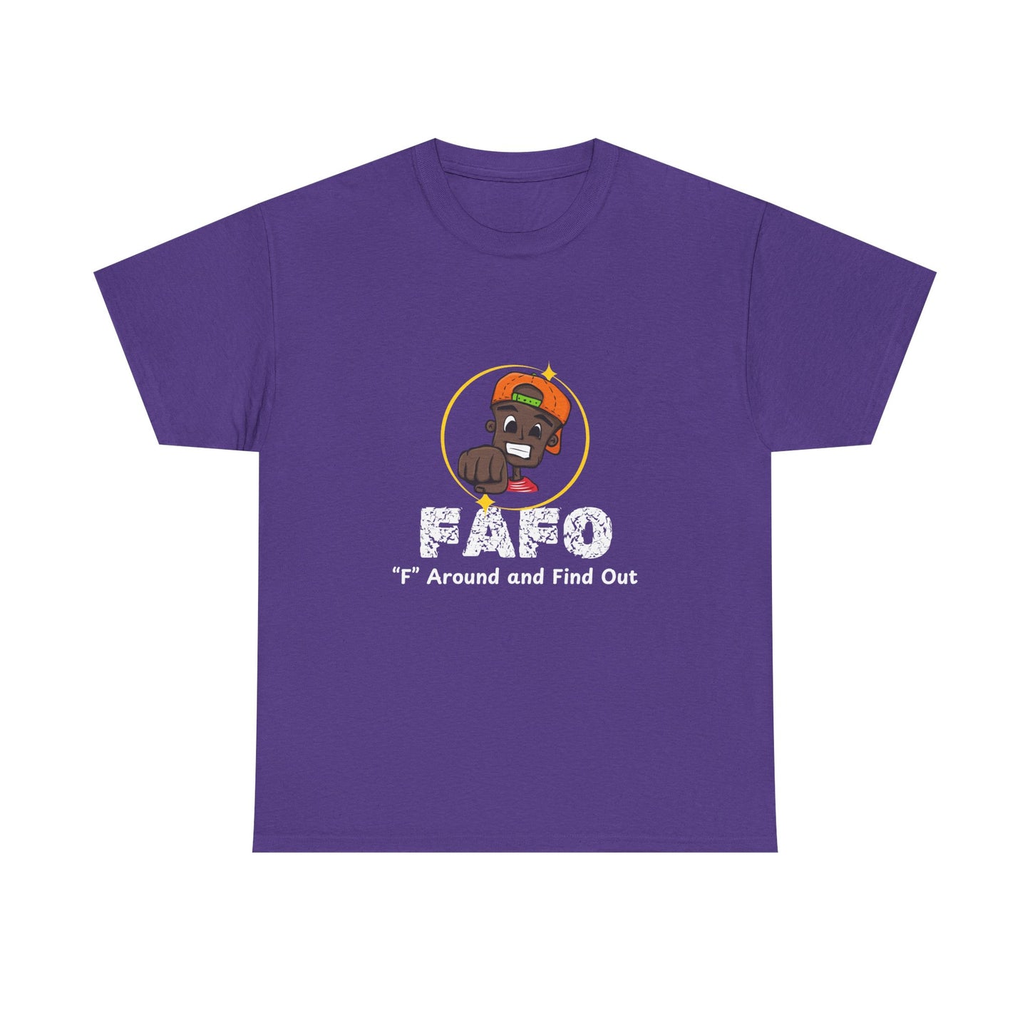 Unisex Heavy Cotton Tee - 'F' Around and Find Out Graphic Tee