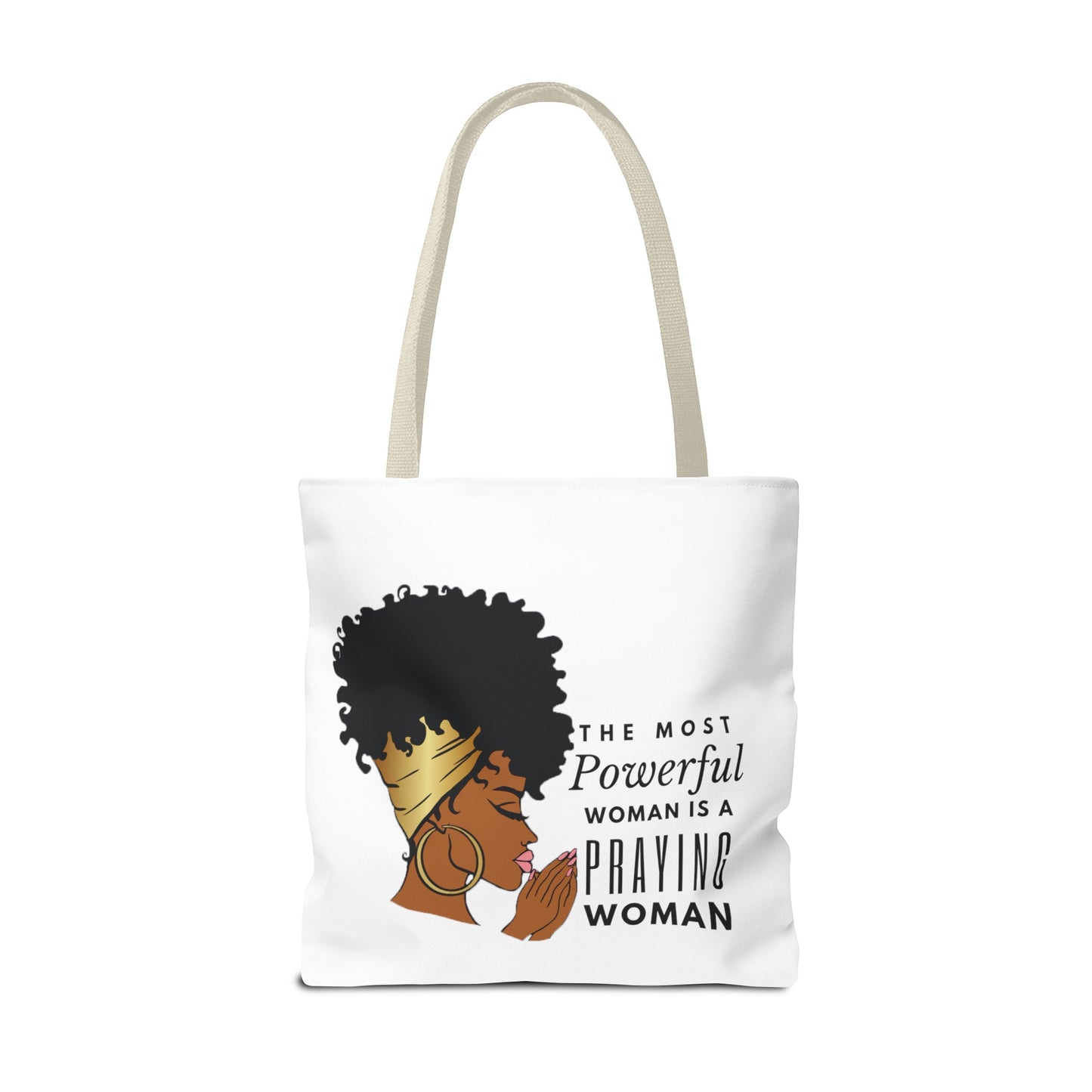 Praying Woman Tote Bag (AOP)
