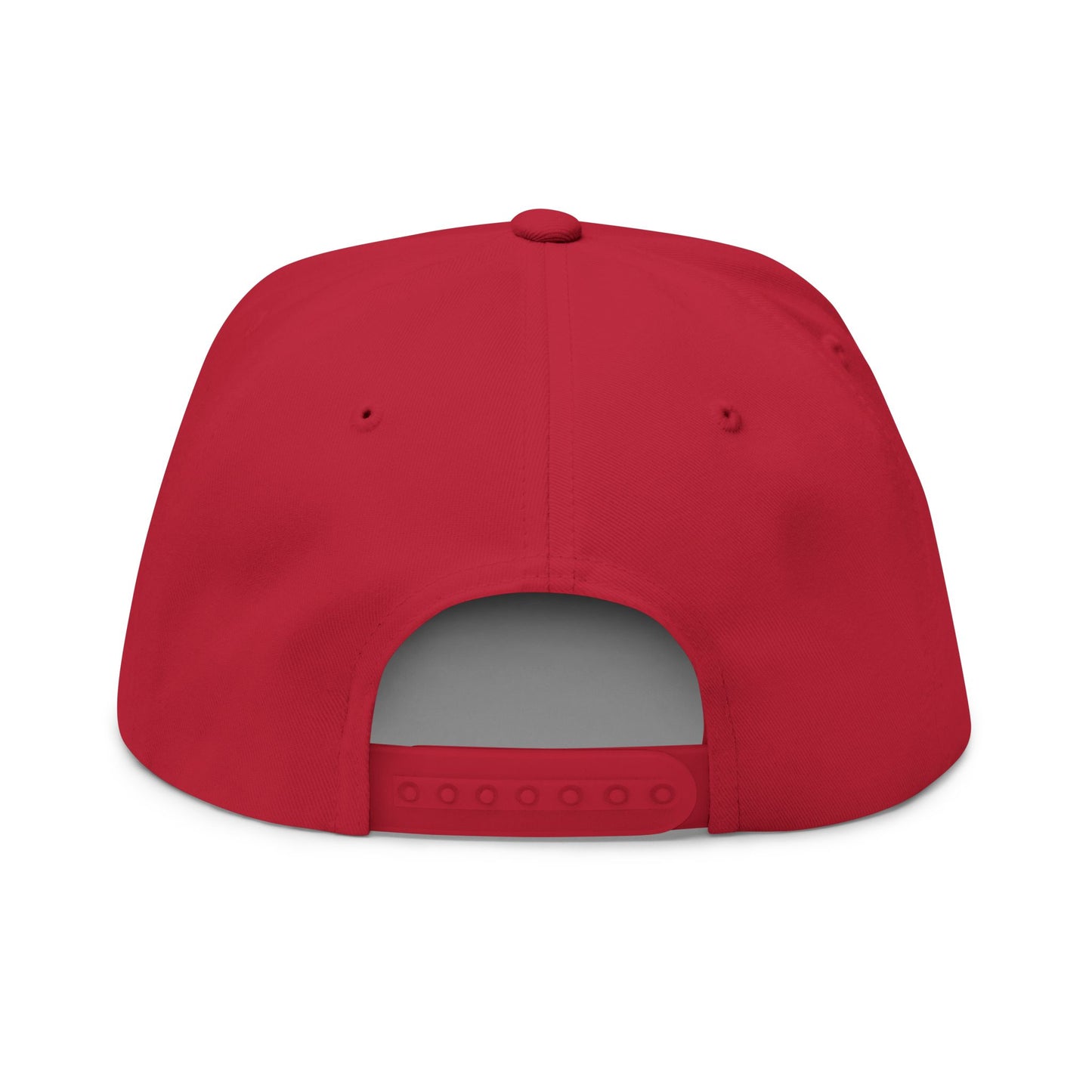 Stylish Flat Bill Cap - 'Code Word BLACK' Embroidered Snapback