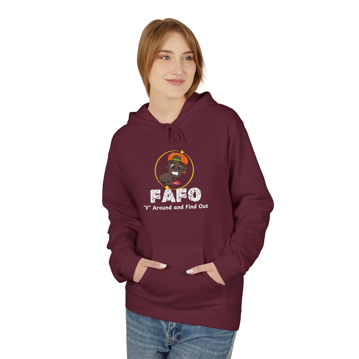 "F" Around and Find Out-Inspired Unisex Fleece Hoodie - Cozy Style & Warmth