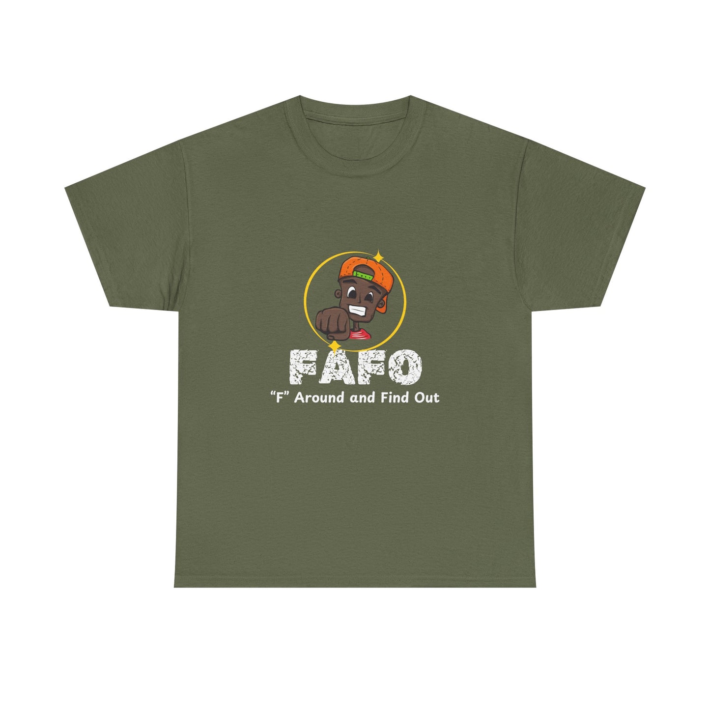 Unisex Heavy Cotton Tee - 'F' Around and Find Out Graphic Tee