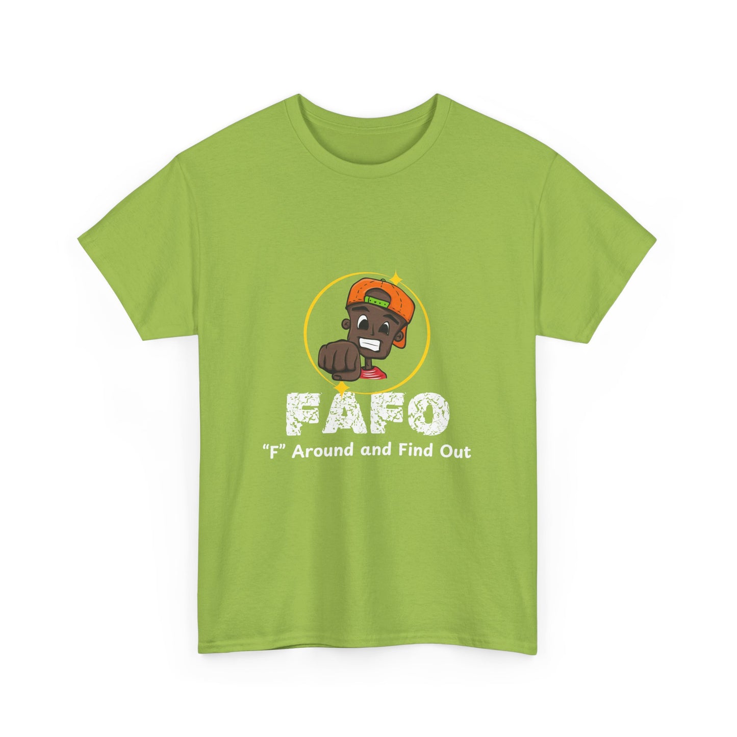 Unisex Heavy Cotton Tee - 'F' Around and Find Out Graphic Tee