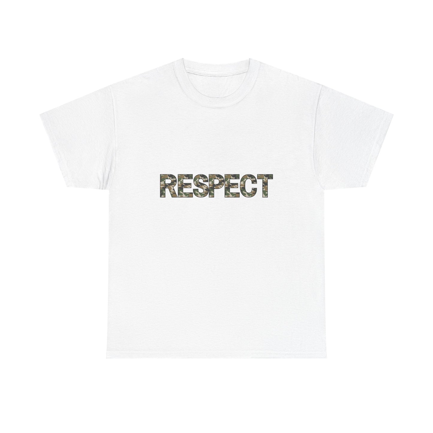 Unisex Heavy Cotton Tee - Camo Respect T-Shirt