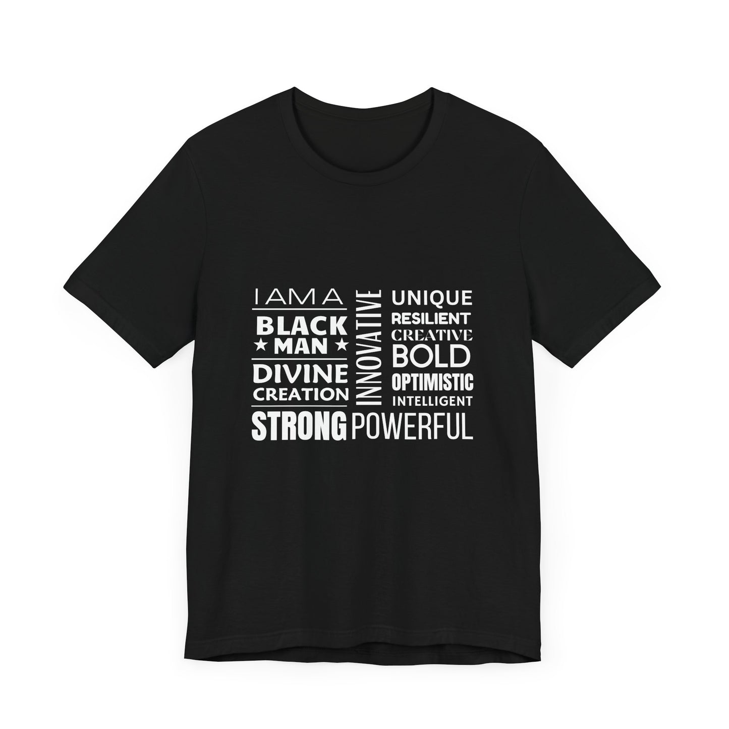 Empowering Black Man Tee - Unisex Jersey Short Sleeve T-Shirt