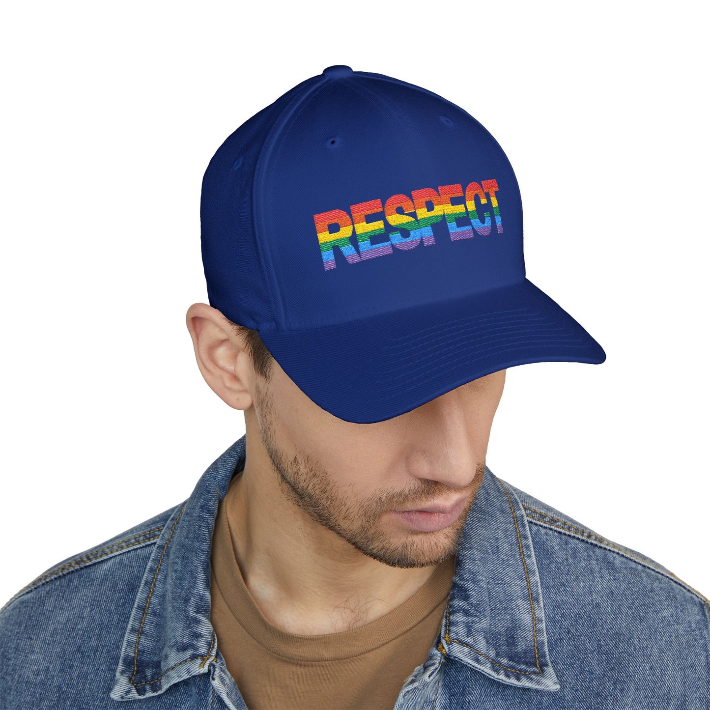 Pride Embroidered Cap - Respect LGBT Hat