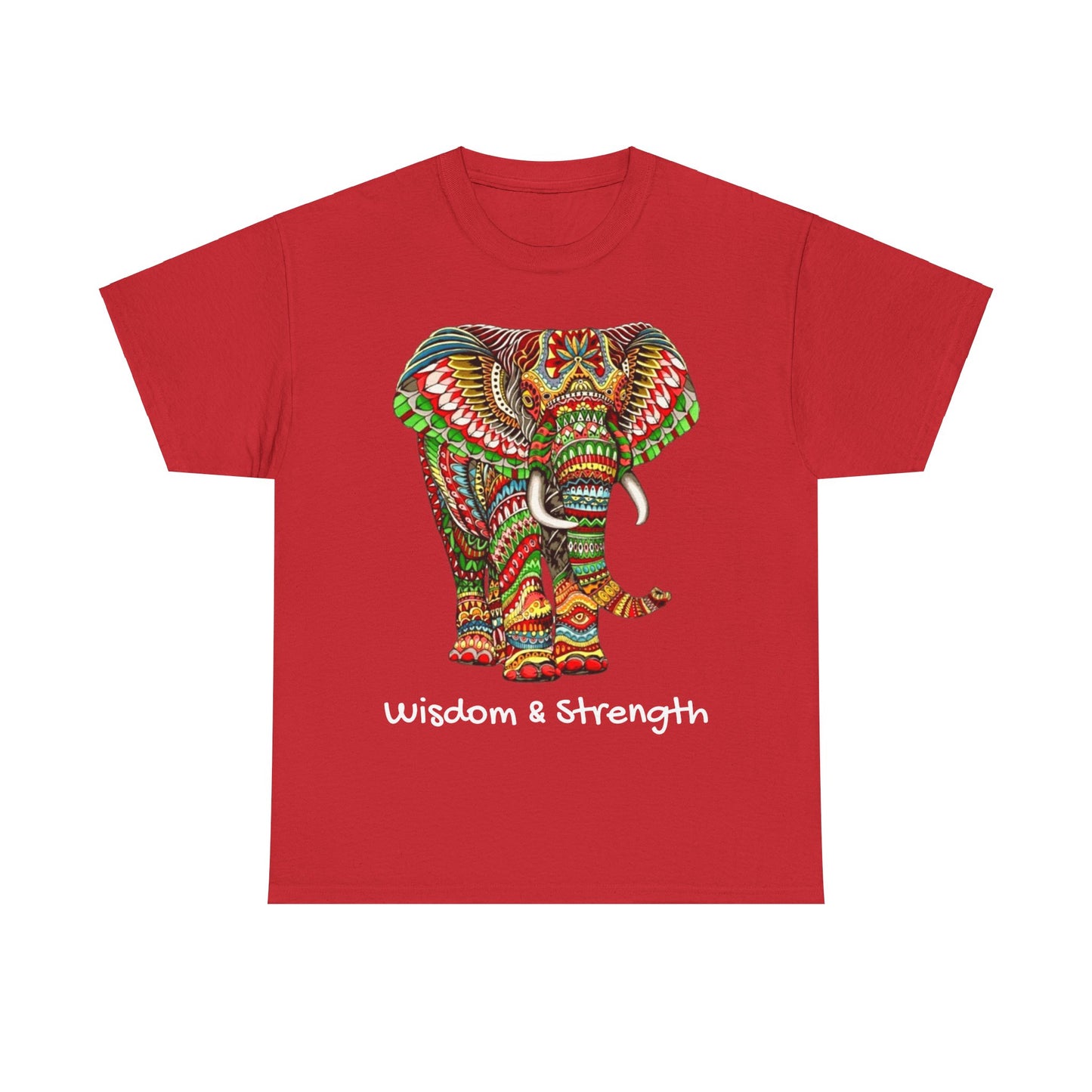 Colored Elephant Unisex Heavy Cotton Tee