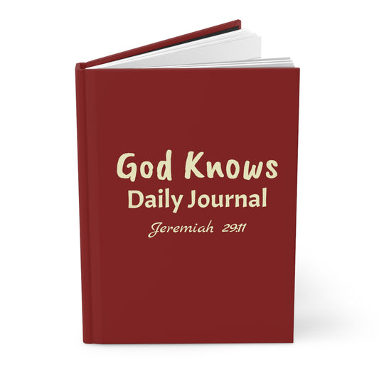 Daily Journal (Crimson & Cream) Hardcover Journal Matte