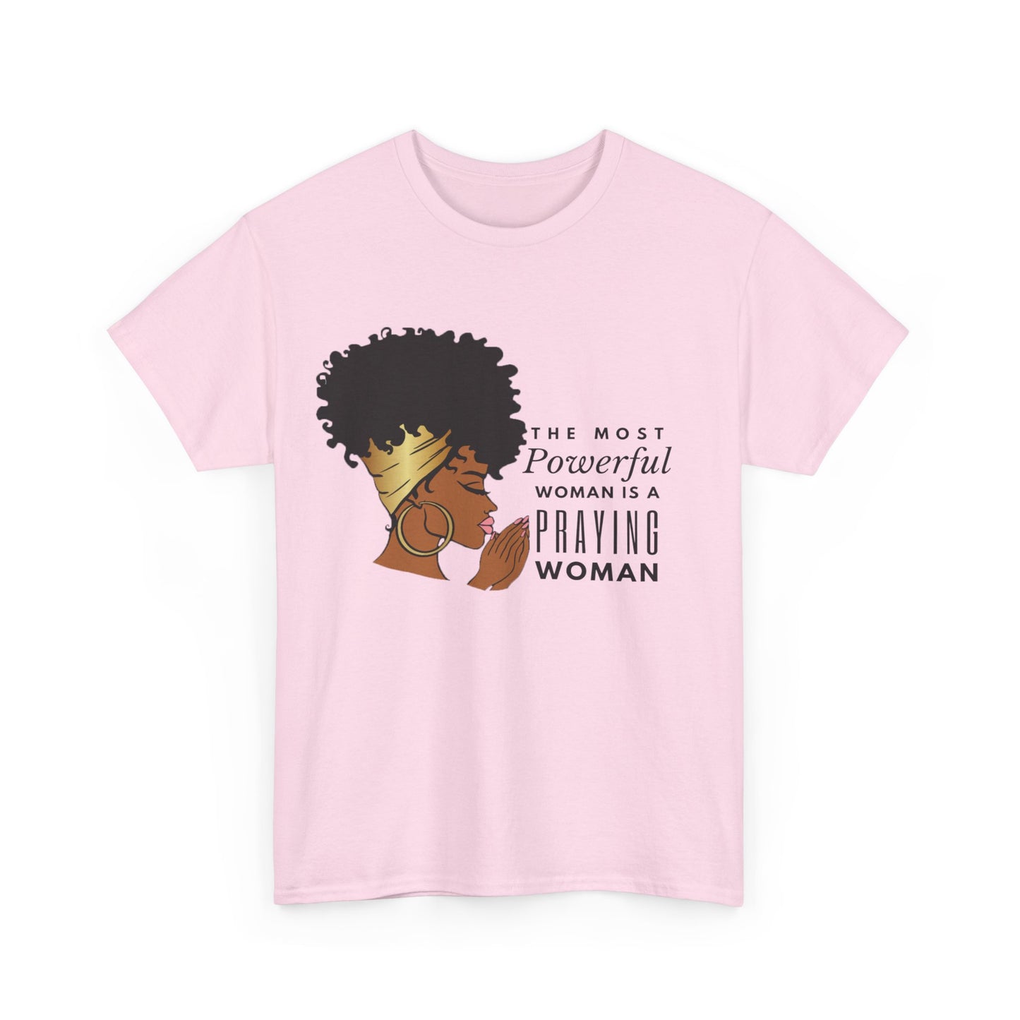 Praying Woman Unisex Heavy Cotton Tee