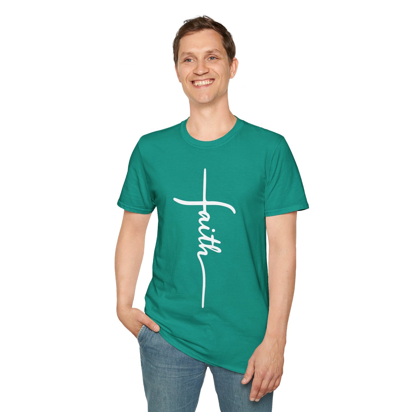 Faith Cross Unisex Softstyle T-Shirt