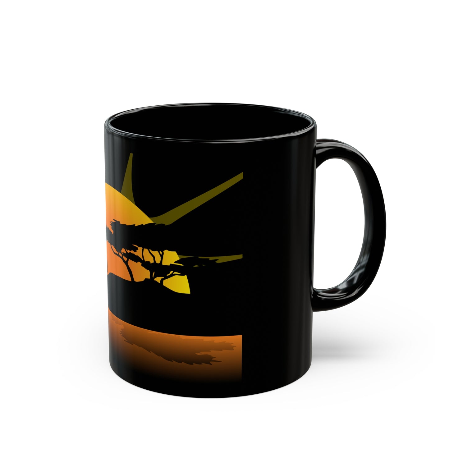 African Sunset Black Mug (11oz, 15oz)