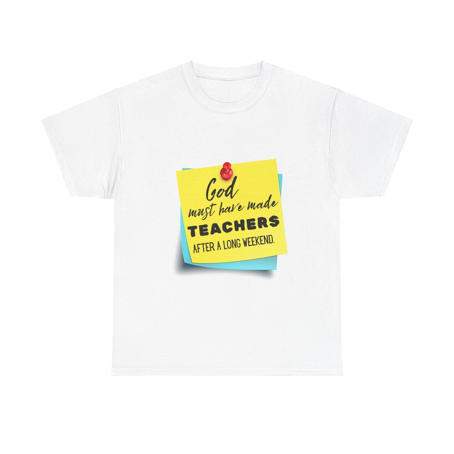 Teacher Series - God Made Teachers Unisex Heavy Cotton Tee