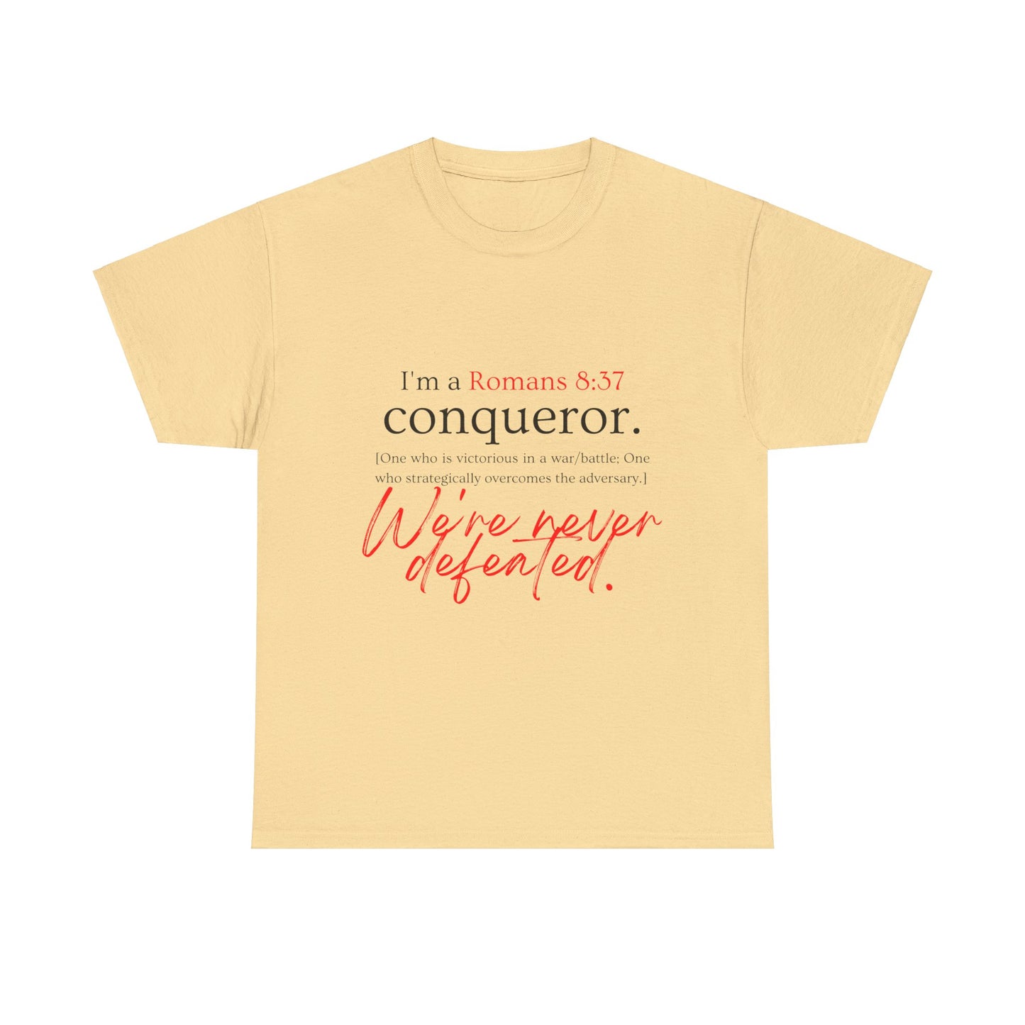 More than a Conqueror Unisex Heavy Cotton Tee