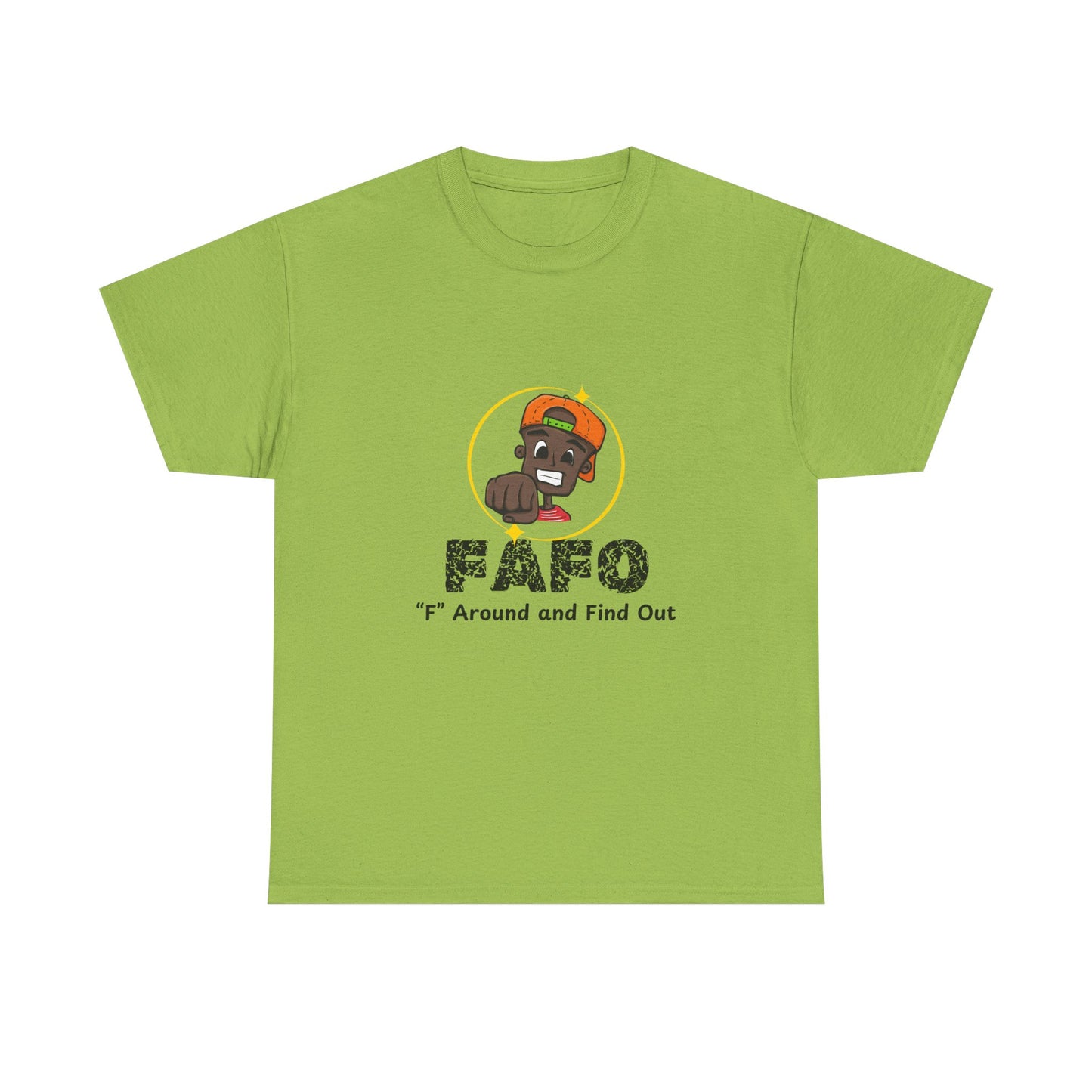 F.A.F.O. Unisex Heavy Cotton Tee - Casual Graphic T-Shirt for Fun Expression
