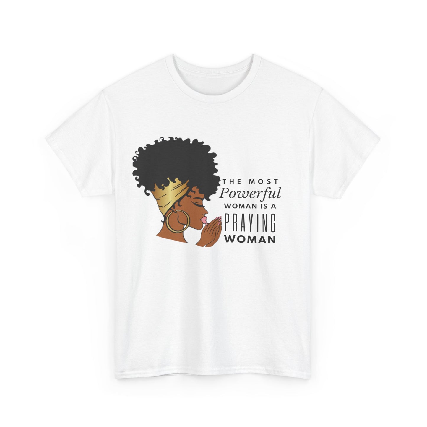 Praying Woman Unisex Heavy Cotton Tee