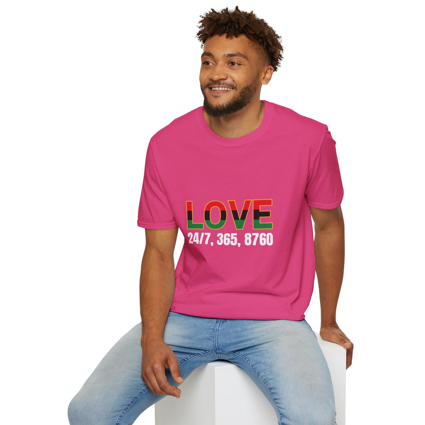 Love All Year Unisex Softstyle T-Shirt | Casual Wear, Gift for Her, Gift for Him, Love Shirt, Everyday Outfit