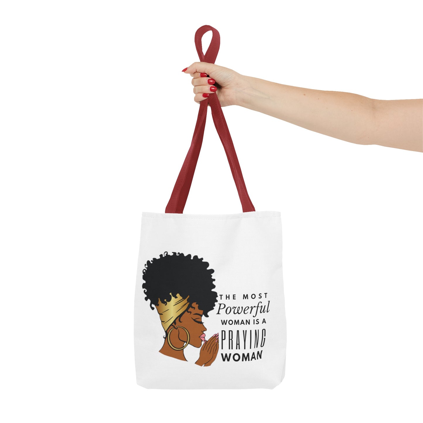 Praying Woman Tote Bag (AOP)