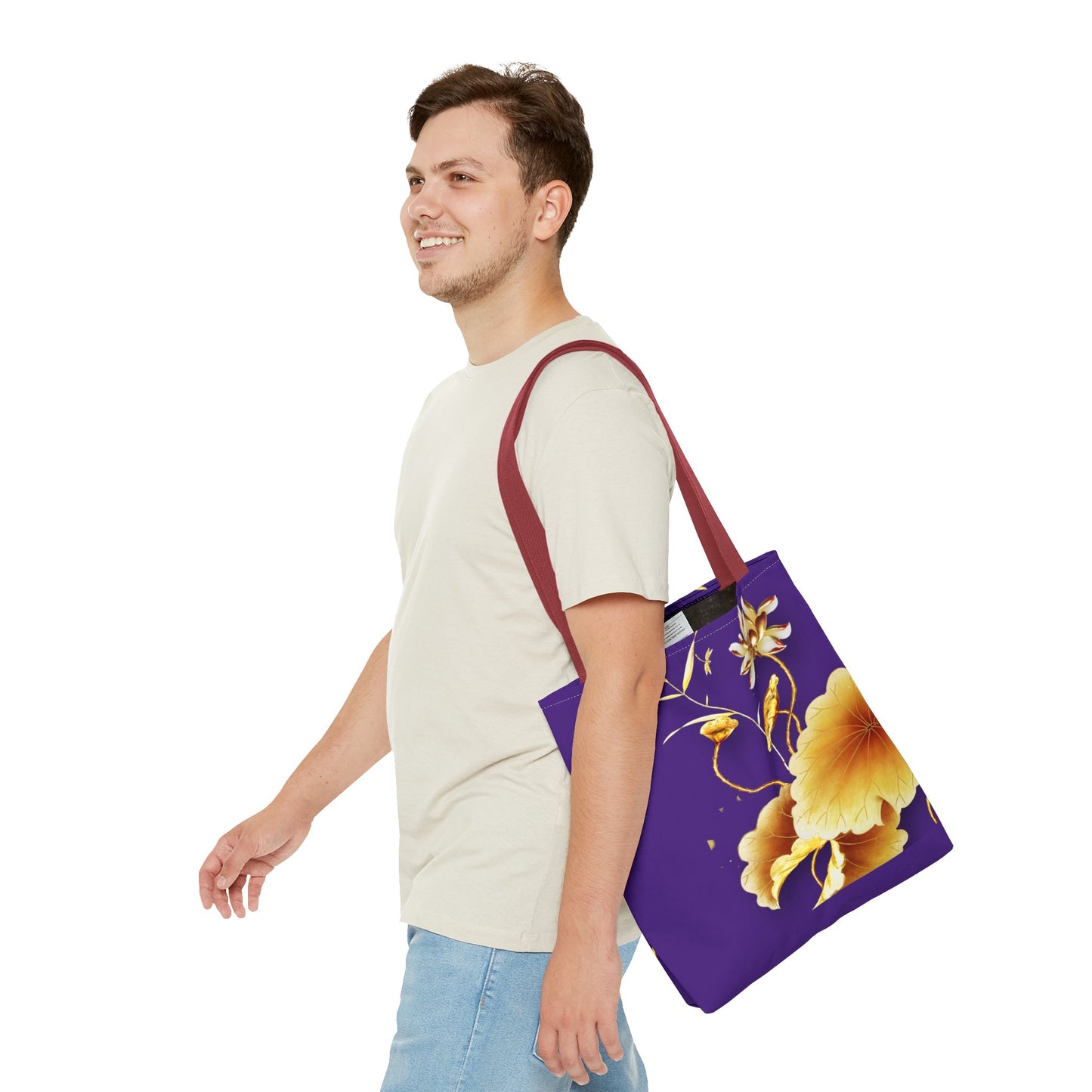 Golden Flower Tote Bag (AOP)