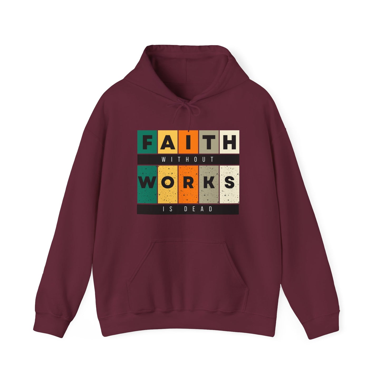 Faith Without Works Unisex Heavy Blend™ Hooded Sweatshirt