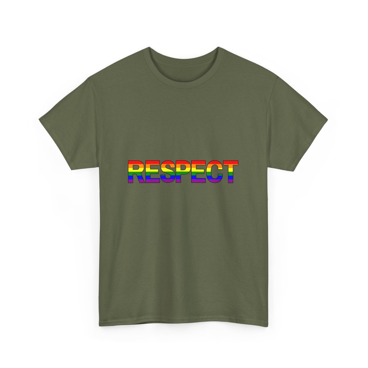 LGBTQ+ Respect Unisex Heavy Cotton Tee - Pride Apparel