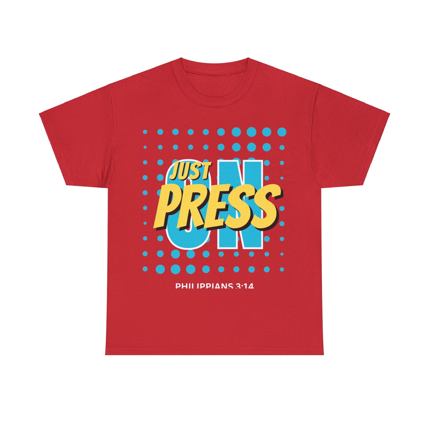 Just Press On Unisex Heavy Cotton Tee