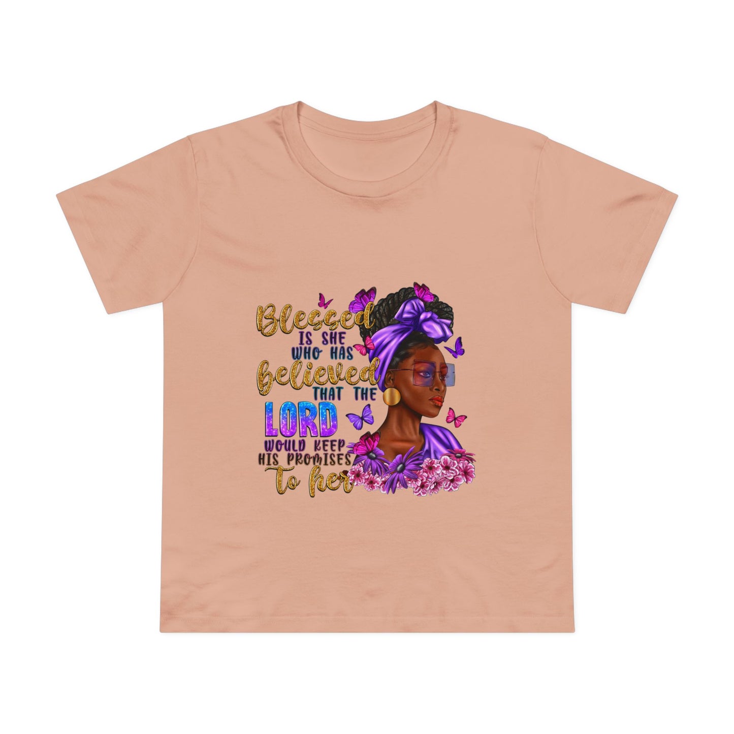 Inspirational Women’s Maple Tee - Blessed is She Design