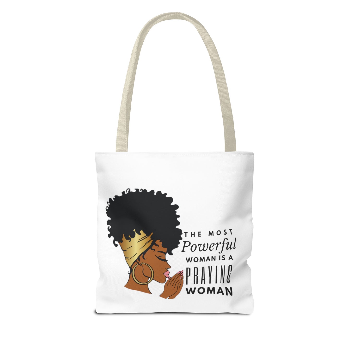 Praying Woman Tote Bag (AOP)