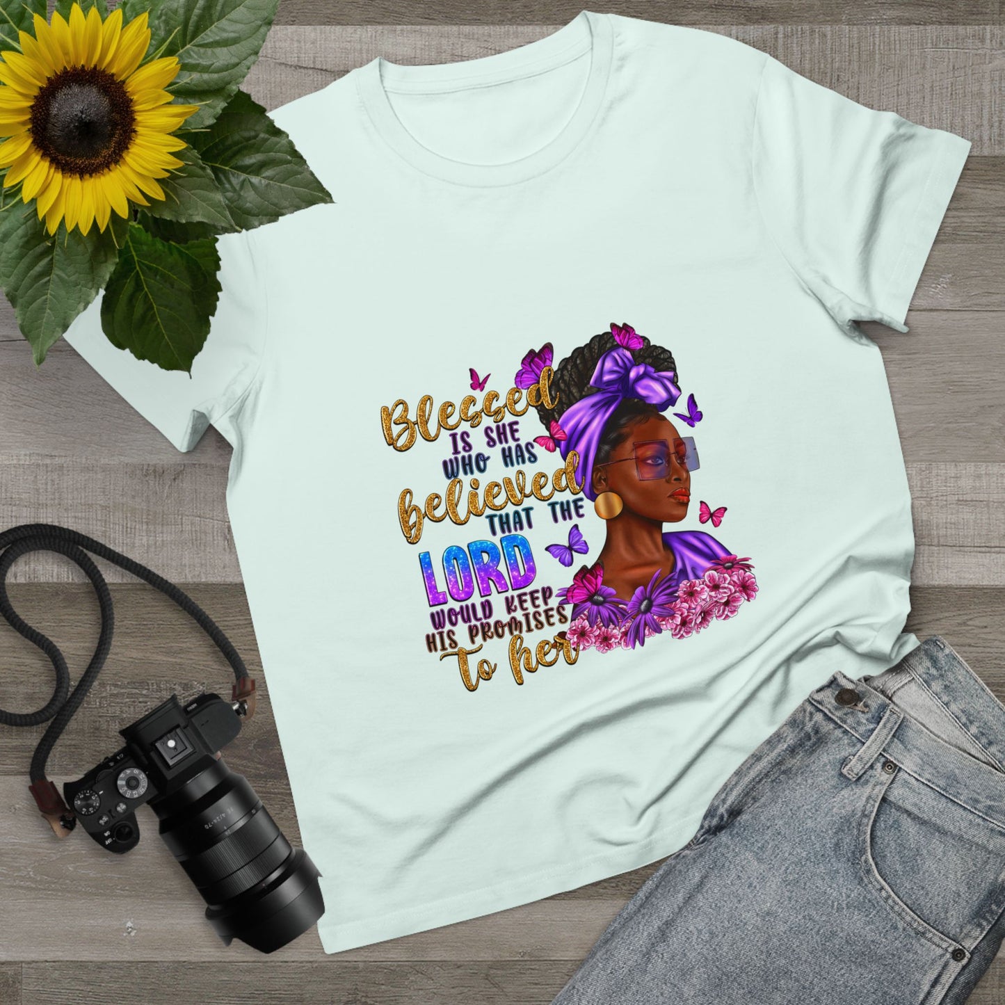 Inspirational Women’s Maple Tee - Blessed is She Design