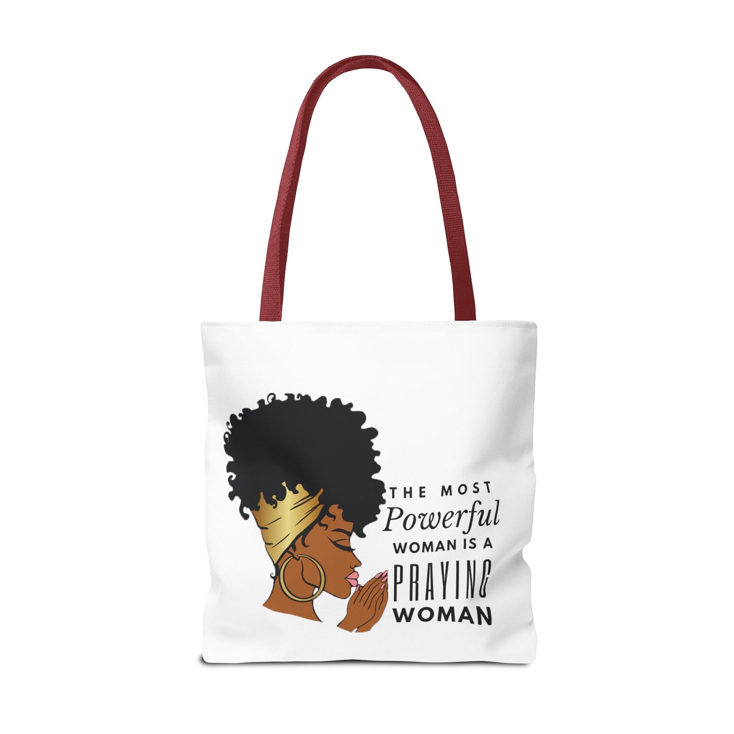 Praying Woman Tote Bag (AOP)