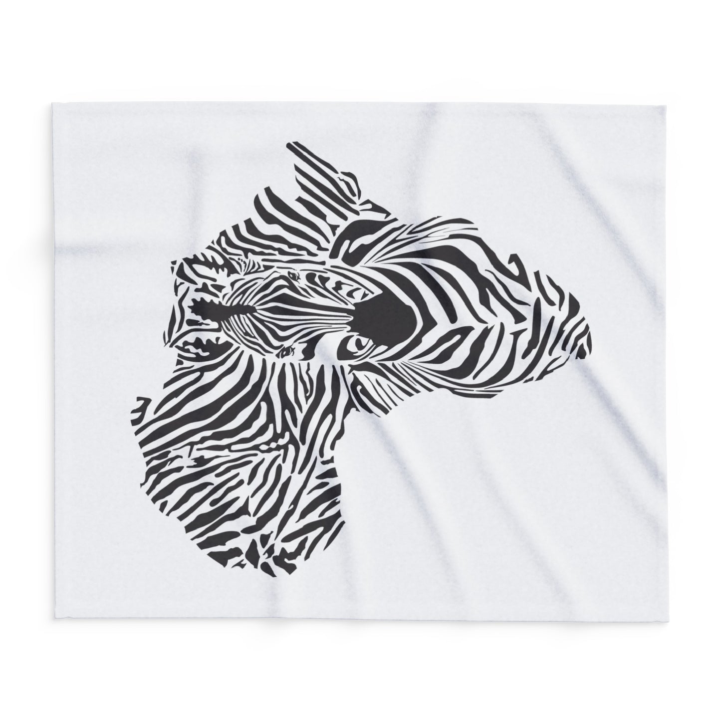 African Zebra Print Arctic Fleece Blanket