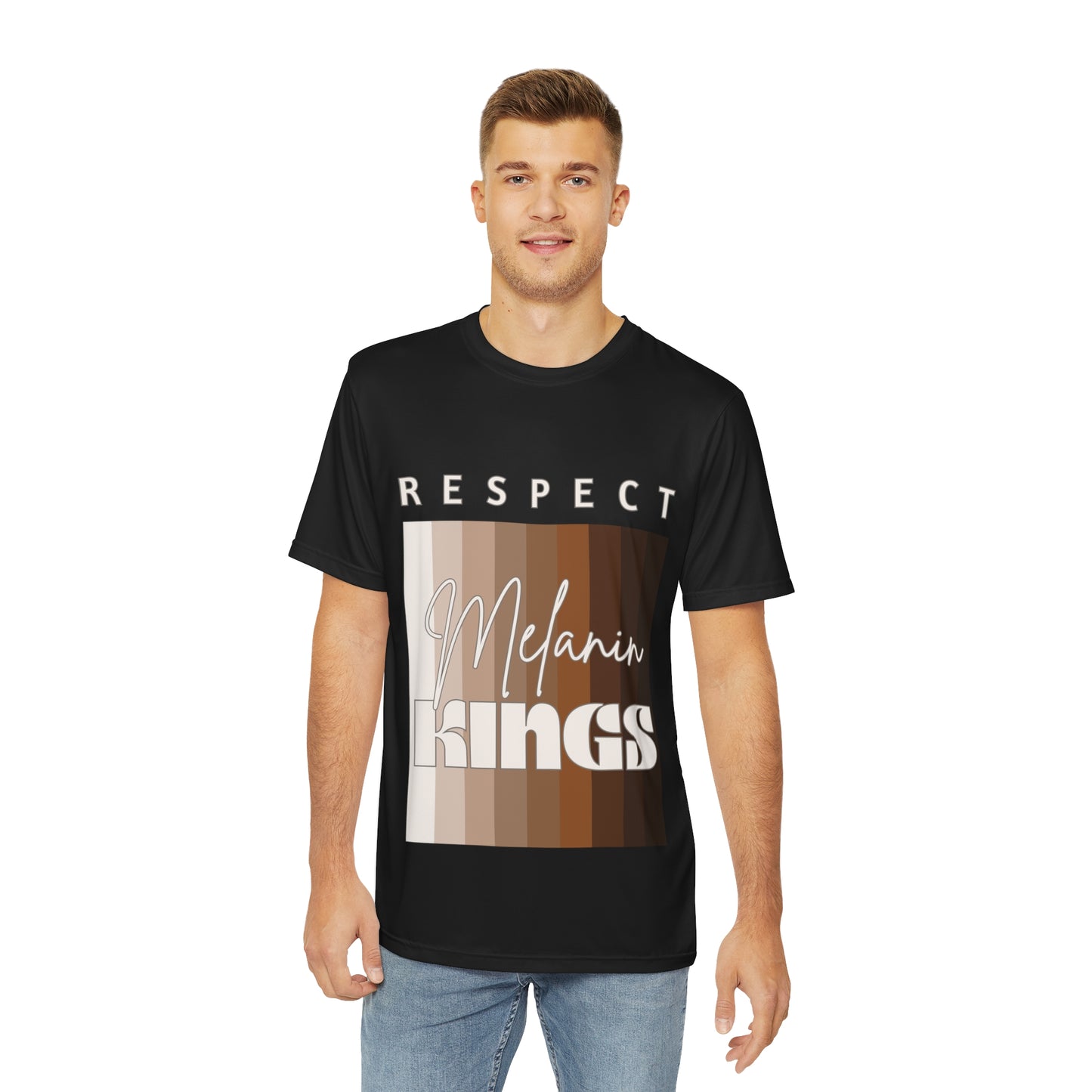Melanin King Men's Polyester Tee (AOP)