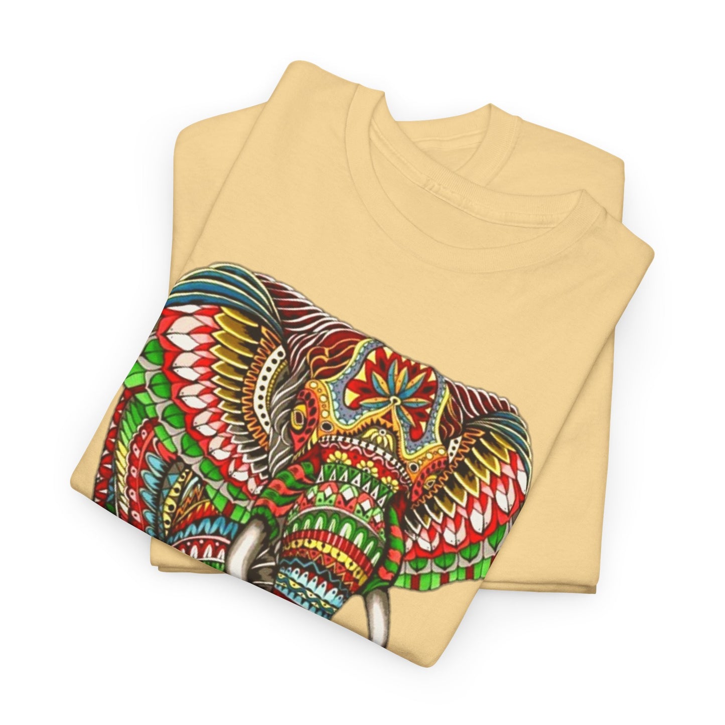 Colored Elephant Unisex Heavy Cotton Tee