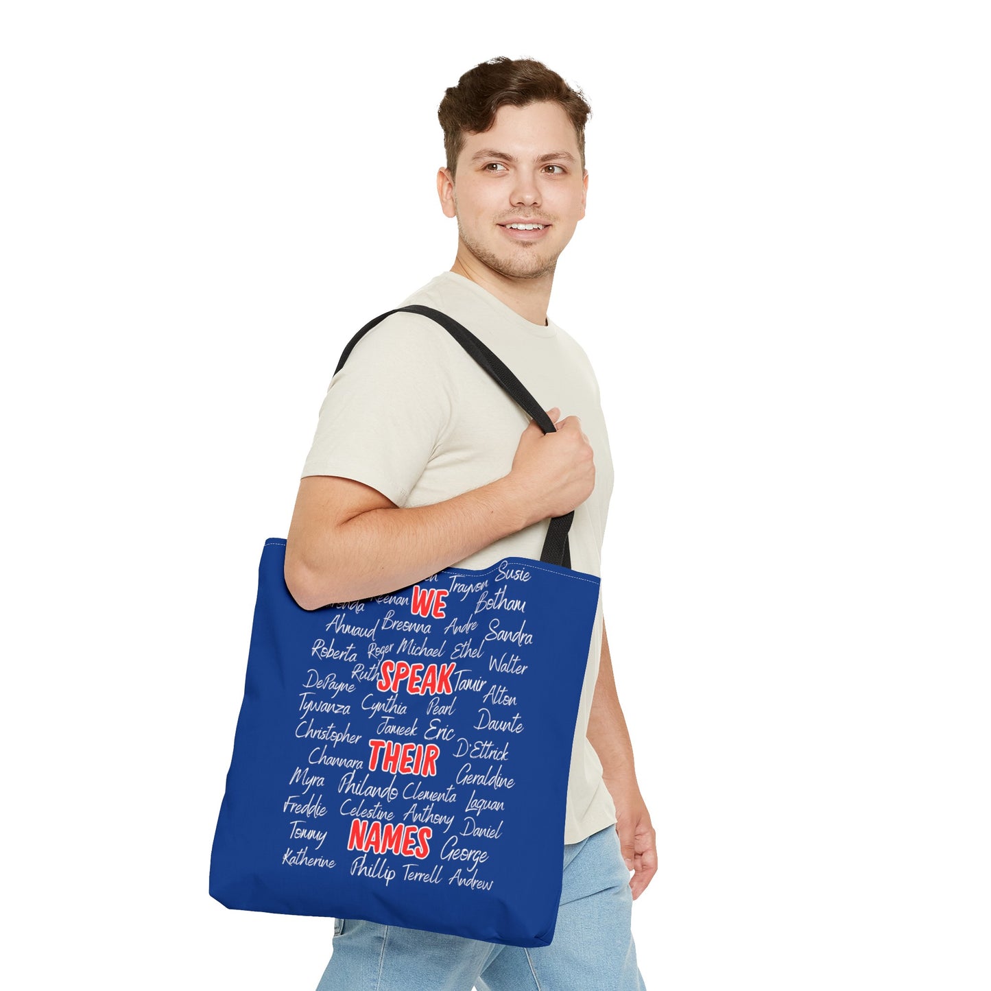 We Speak Their Names Tote Bag (AOP)