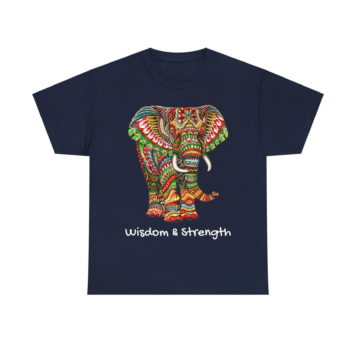 Colored Elephant Unisex Heavy Cotton Tee