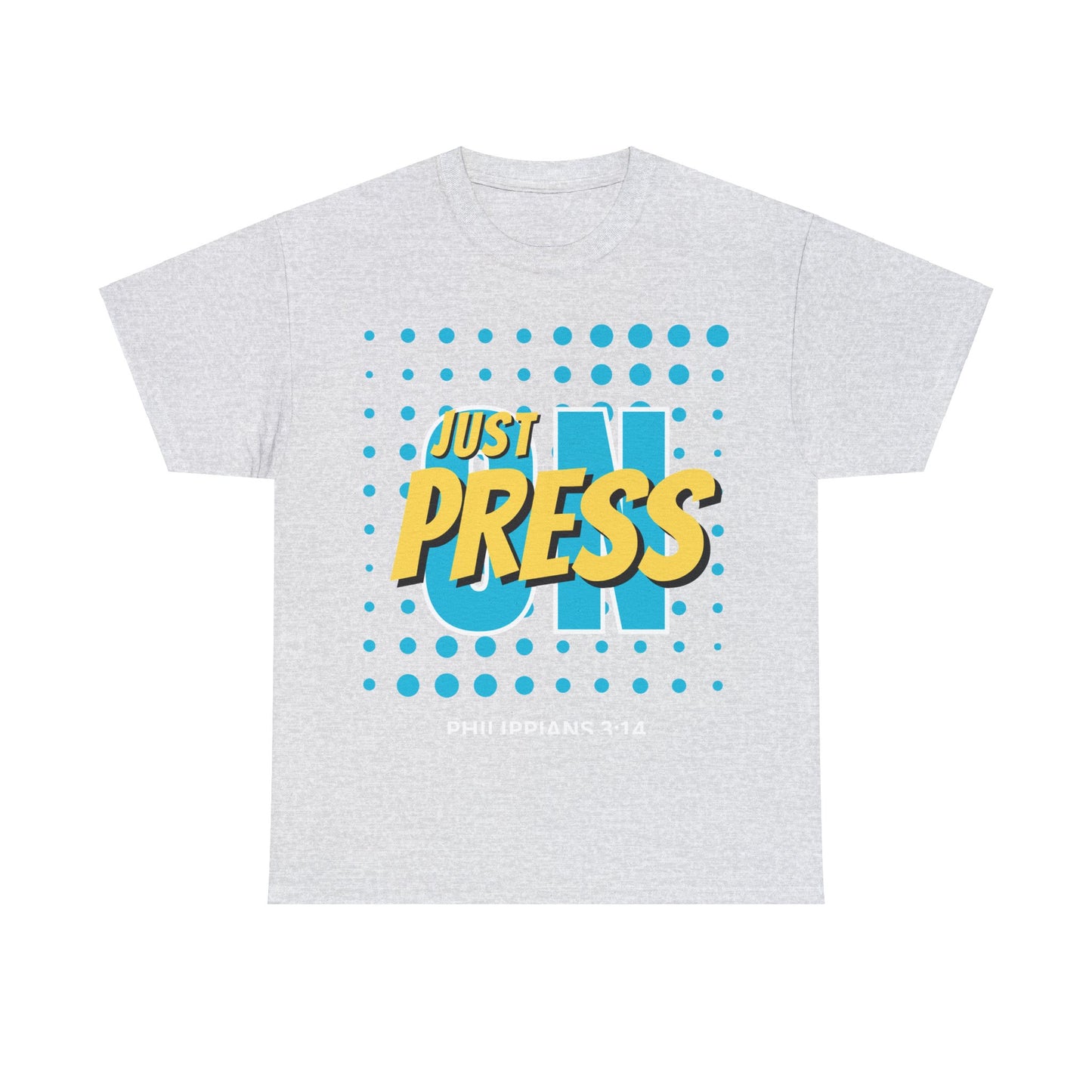 Just Press On Unisex Heavy Cotton Tee