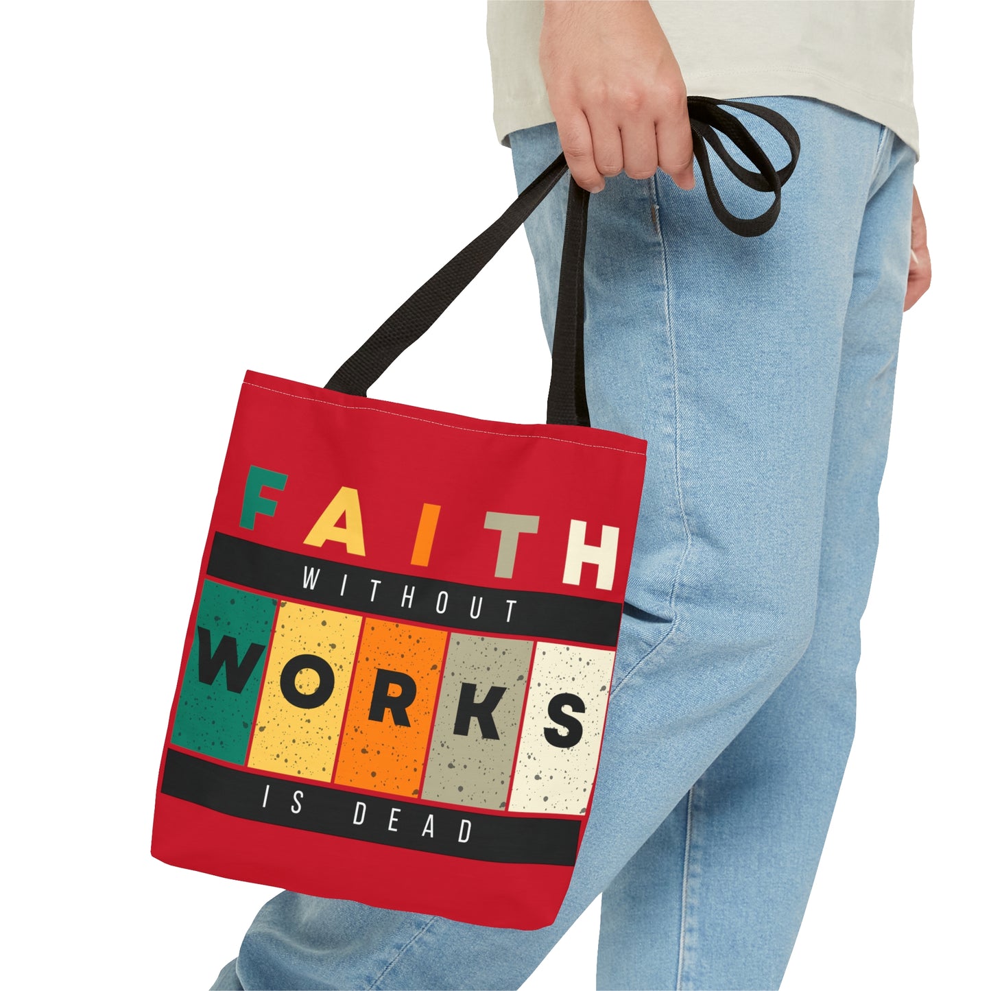 Faith Works Tote Bag (AOP)