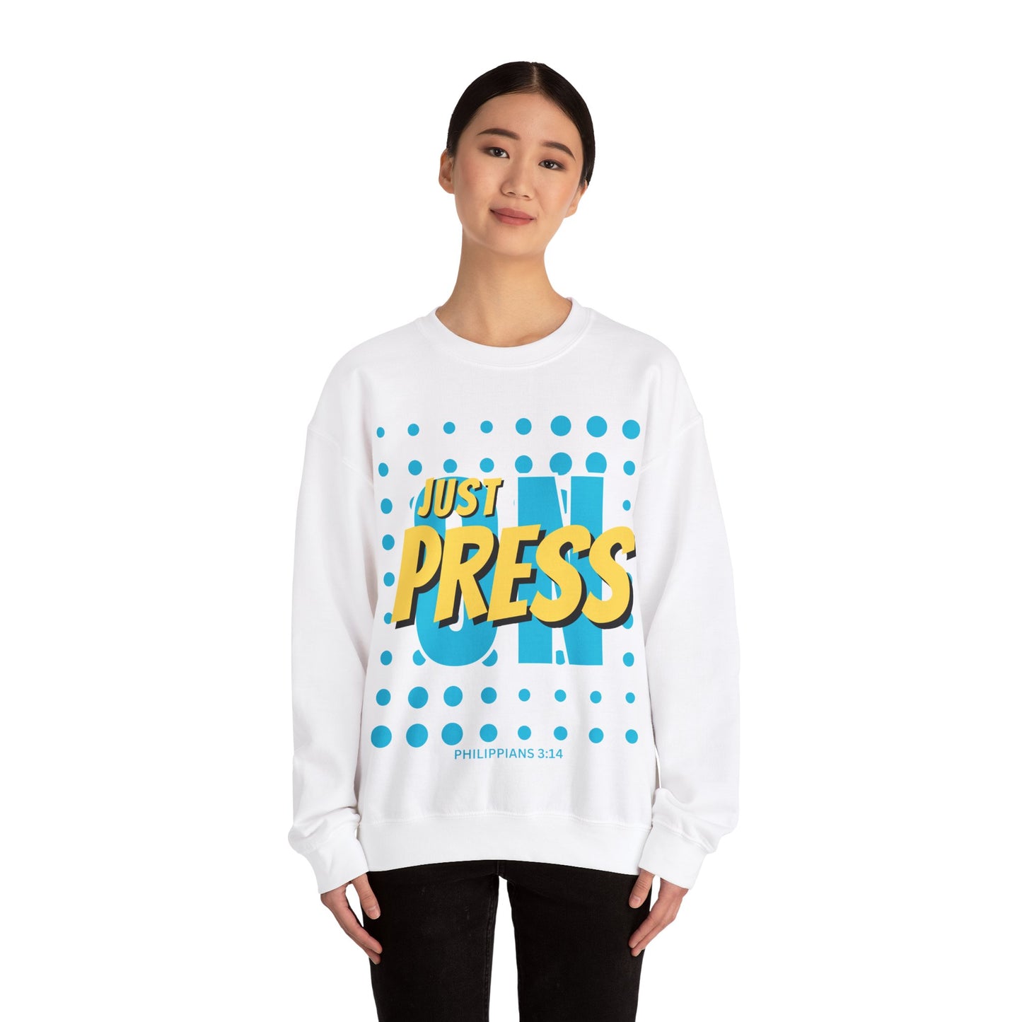 Just Press On Unisex Heavy Blend™ Crewneck Sweatshirt