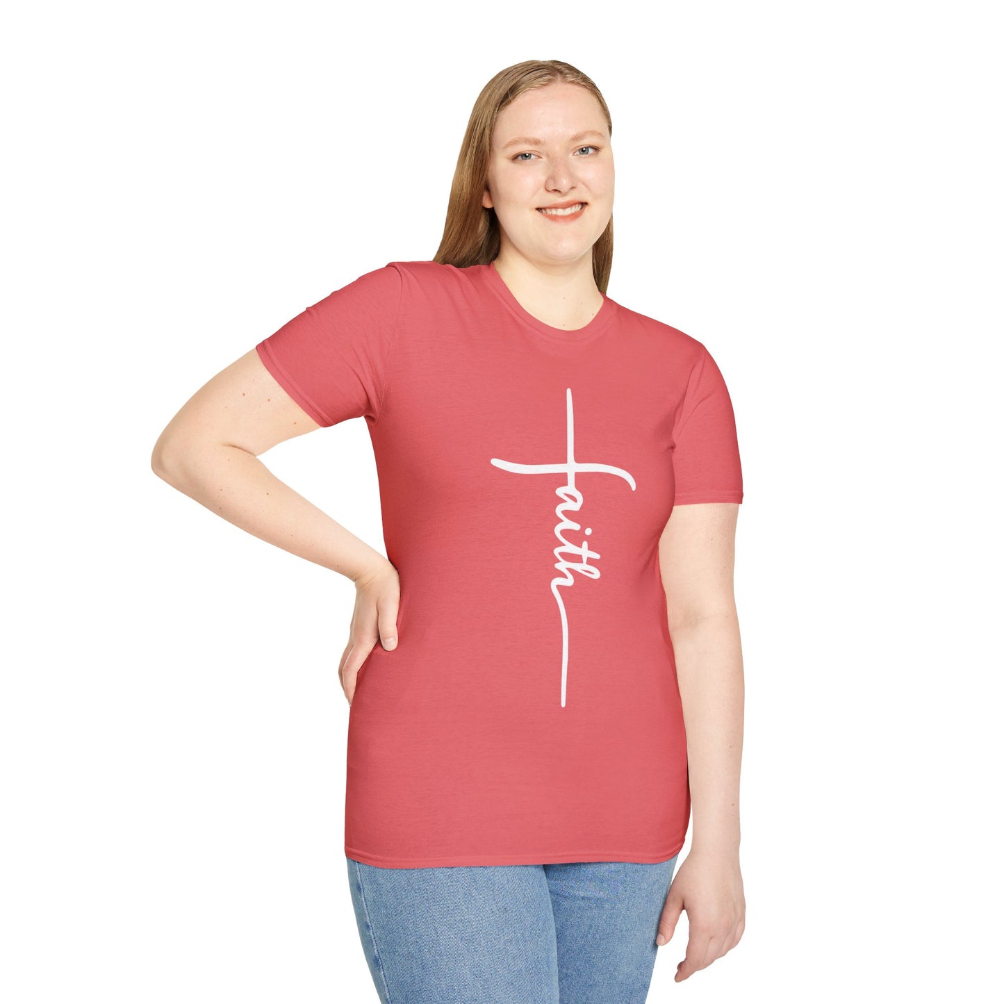 Faith Cross Unisex Softstyle T-Shirt