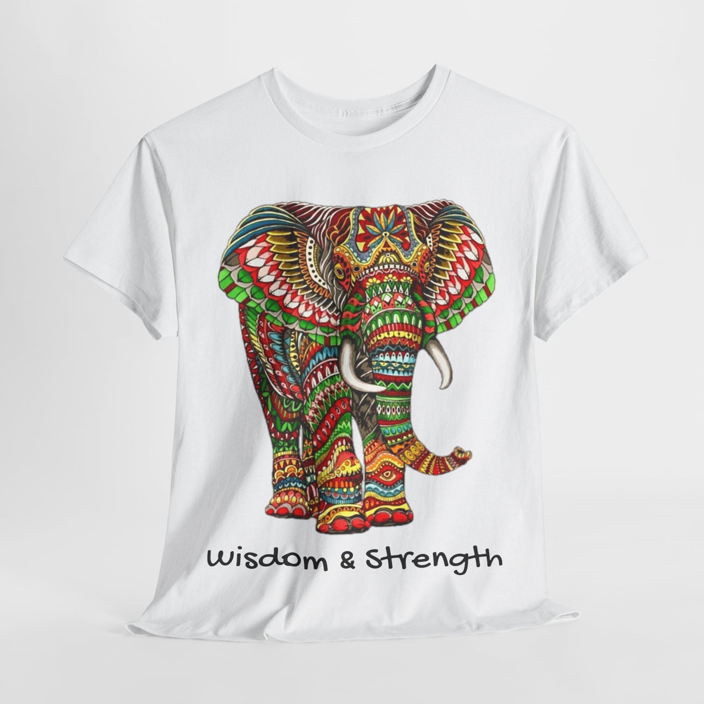 Colored Elephant Unisex Heavy Cotton Tee