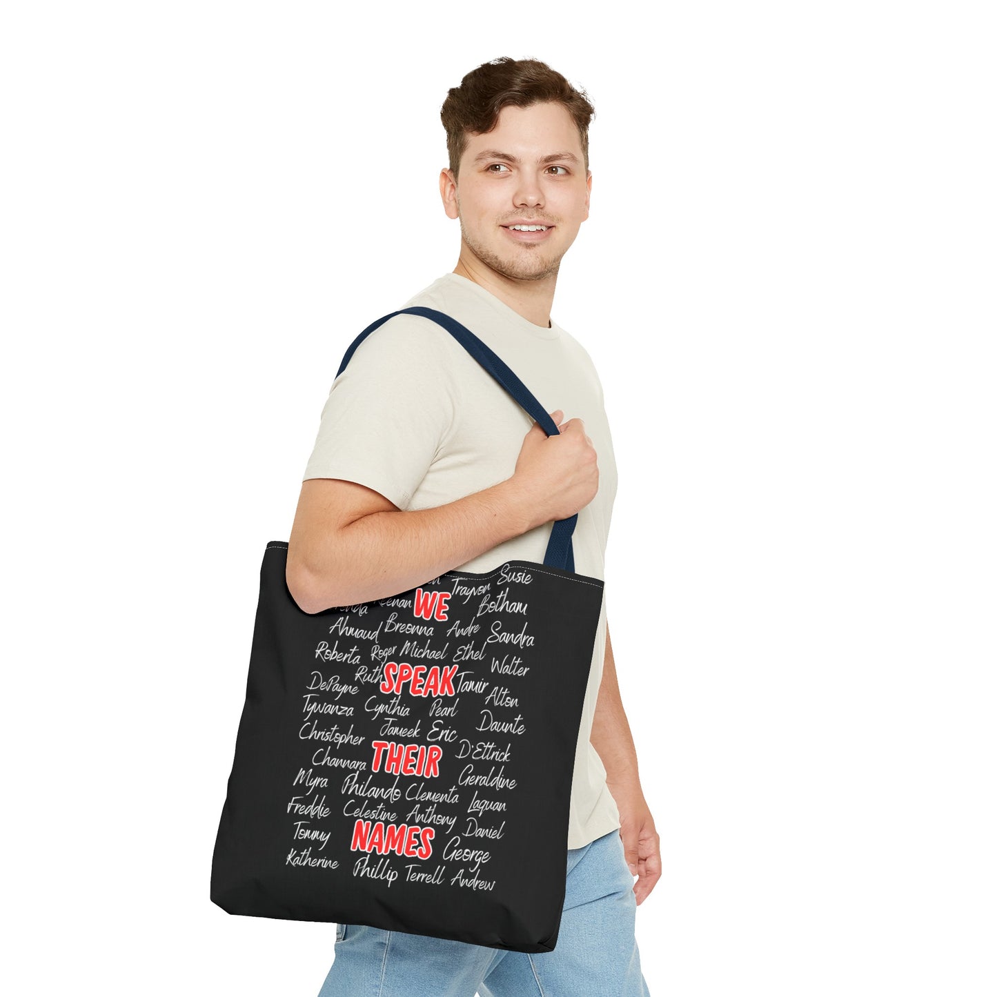 We Speak Their Names Tote Bag (AOP)