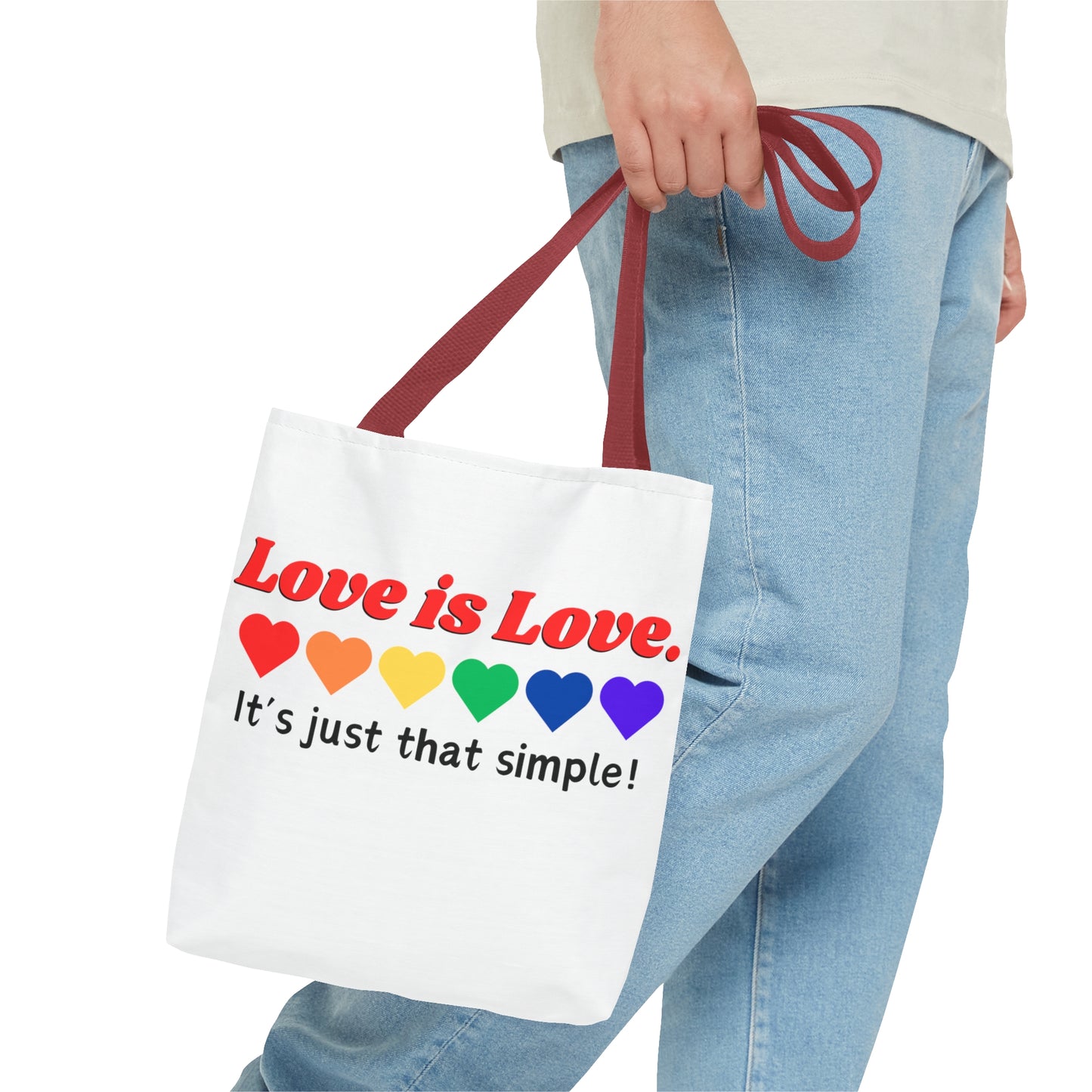 Love is Love Tote Bag (AOP)