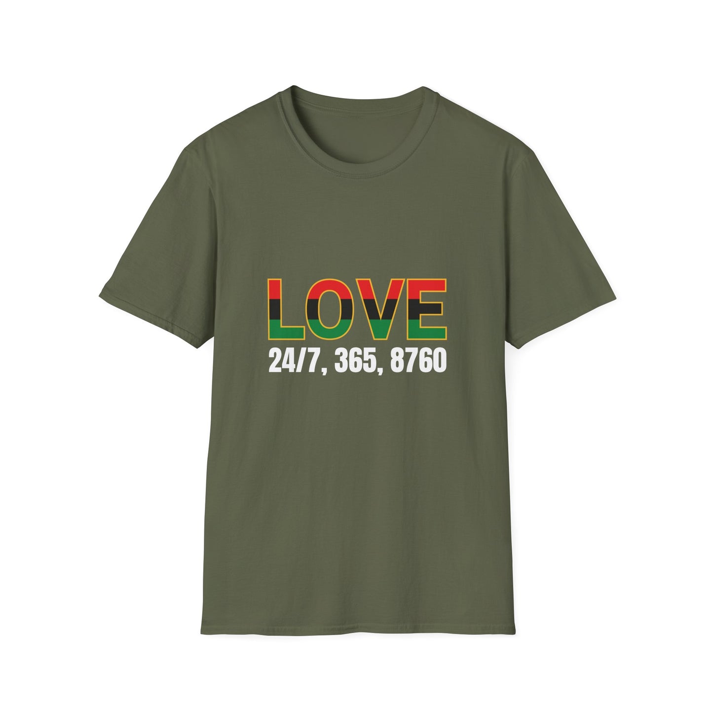 Love All Year Unisex Softstyle T-Shirt | Casual Wear, Gift for Her, Gift for Him, Love Shirt, Everyday Outfit