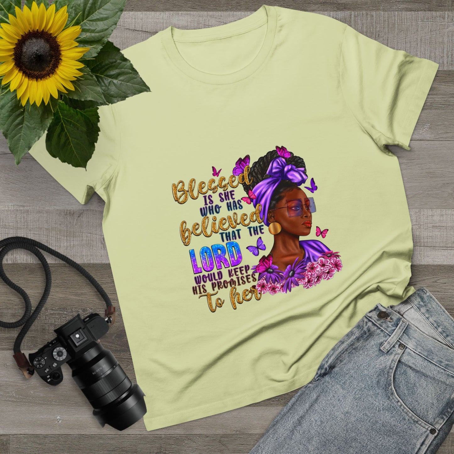 Inspirational Women’s Maple Tee - Blessed is She Design